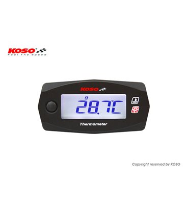 RELOJ DE TEMPERATURA KOSO MINI 4 RACE BLANC/NEGRO(BATERIA INDEPENDIENTE) BA033020