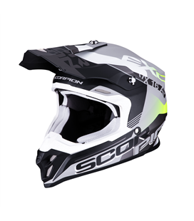 SCORPION VX-16 EVO AIR ARHUS PLATA MATE NEGRO FLUO