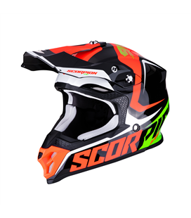 SCORPION VX-16 EVO AIR ARNEE NEGRO ROJO FLUO VERDE