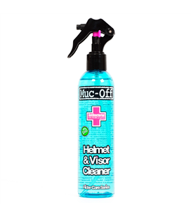 LIMPIADOR ANTIBACTERIANO DE LENTES Y CASCOS MUC-OFF HELMET & VISOR CLEANER BOTE 250ML