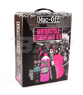 KIT COMPLETO CUIDADO MOTO (PROTECTANT + CLEANER + ESPONJA + CEPILLO) MUC-OFF MOTORCYCLE ESSENTIALS