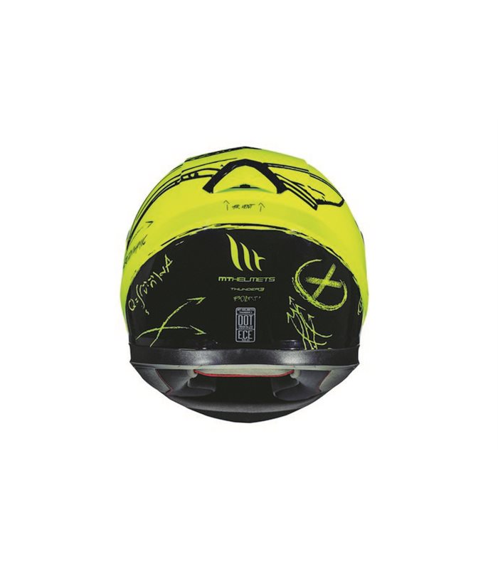 L CASCO MT THUNDER 3 SV ON BOARD AMARILLO FLUOR
