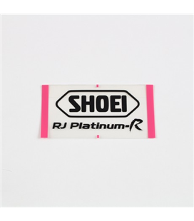 RECAMBIO SHOEI LOGO POSTERIOR RJ PLATINUM-R NEGRO