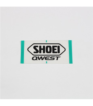 RECAMBIO SHOEI LOGO POSTERIOR QWEST NEGRO MATE