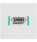 RECAMBIO SHOEI LOGO POSTERIOR QWEST NEGRO MATE