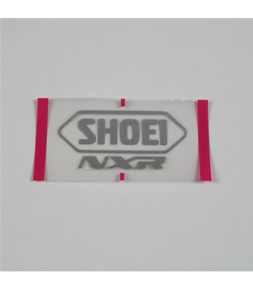 RECAMBIO SHOEI LOGO POSTERIOR NXR GRIS PLATA