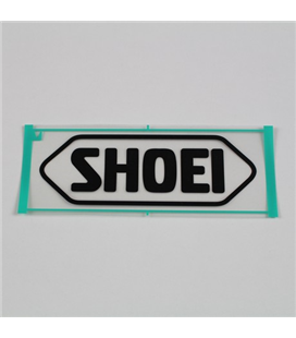 RECAMBIO SHOEI LOGO FRONTAL 82MM RJ PLATINUM-R / S-20 NEGRO MATE