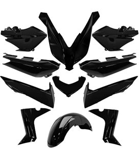 KIT CARENADO YAMAHA XMAX 125/250 CC 2014-17 NEGRO (11 PIEZAS)