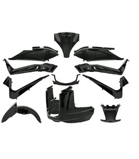 KIT CARENADO YAMAHA XMAX 125/250 CC 2006 - 2009 NEGRO BRILLO (11 PIEZAS)