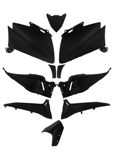 KIT CARENADO YAMAHA TMAX 530 NEGRO GRIS MATE 2012-14 (10 PIEZAS)