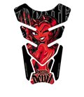 PROTECTOR DEPOSITO STREET STYLE 4PCS HORNY DEVIL NEGRO/ROJO