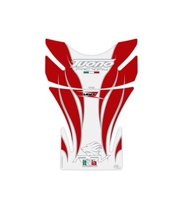 PROTECTOR DEPOSITO 2PCS BLANCO/ROJO APRILIA TUONO