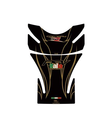 PROTECTOR DEPOSITO 2PCS NEGRO/OR APRILIA