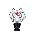 TRIUMPH 675 NEGRO/BLANCO PROTECTOR DEPOSITO MOTO