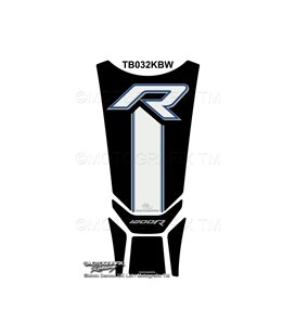 BMW R1200R 5 PIEZAS NEGRO BLANCO AZUL PROTECTOR DEPOSITO MOTO