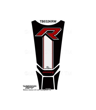 PROTECTOR DEPOSITO NEGRO/BLANCO/ROJO BMW R1200R