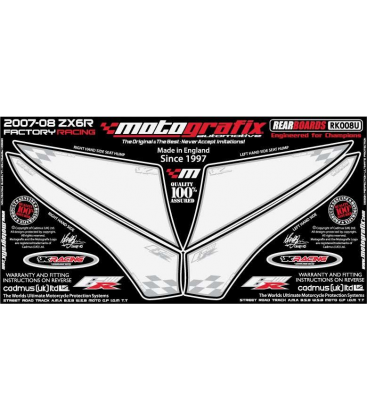 KIT DECO TRASERA BLANCO KAWASAKI ZX6R NINJA