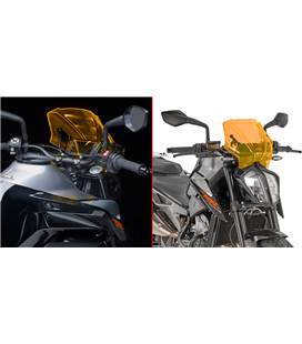KTM DUKE 790 18 CUPULA ORANGE GIVI