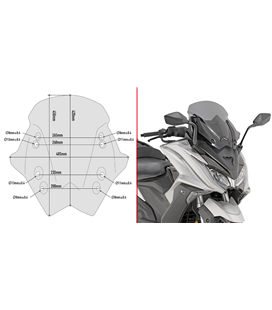 KYMCO AK 550 17 PARABRISAS GIVI