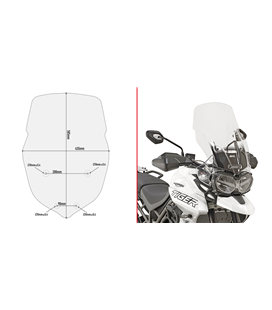 TRIUMPH TIGER XC/XR 800 18 CUPULA GIVI