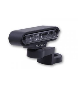 HIGHSIDER LED BLINKER MIT CNC SPIEGELBEFESTIGUNG TYP 2, SCHWARZ, E-GEPR., PAAR