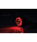 HIGHSIDER ROCKET BULLET LED TAILLIGHT/INDICATOR, CHROME
