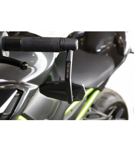 HIGHSIDER BAR END MIRROR CNC VICTORY-X WITH LED INDICATOR