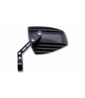 HIGHSIDER END MIRROR WAVE, ALUMINIUM BLACK ANODIZED