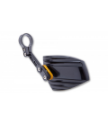 HIGHSIDER END MIRROR WAVE, ALUMINIUM BLACK ANODIZED WITH GOLD-COLOURED ADJUSTER