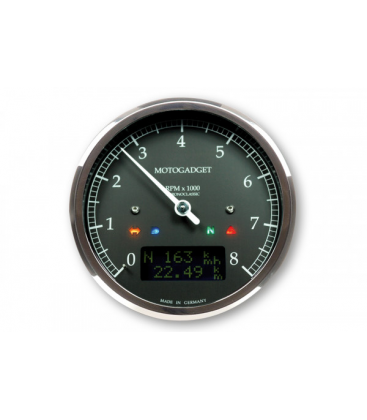 MOTOGADGET MOTOSCOPE CLASSIC REV COUNTER DARK EDITION 8.000 RPM