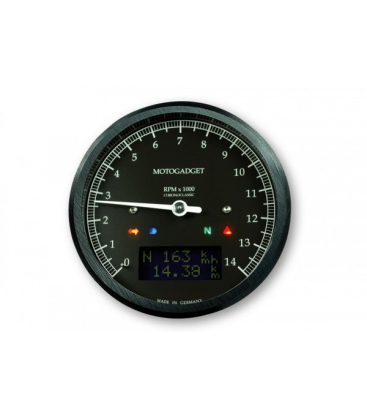 MOTOGADGET MOTOSCOPE CLASSIC REV COUNTER DARK EDITION 14.000 RPM
