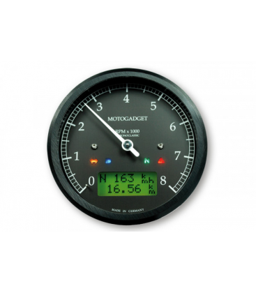 MOTOGADGET CHRONOCLASSIC REV COUNTER -8.000 RPM, GREEN LCD