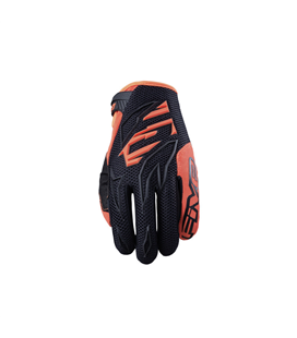 GUANTE FIVE MXF3 v2 NEGRO/NARANJA FLUOR