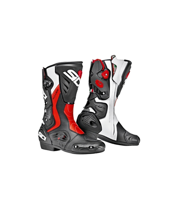 BOTAS SIDI ROARR NEGRO/ROJO FLUOR/BLANCO NEGRO/ROJO/BLANCO