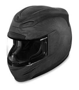 CASCO ICON AIRMADA SCRAWL NEGRO MATE