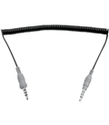 PHONE CABLE 3.5 MM 4 POLE BLACK