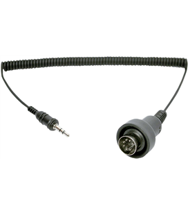 STEREO JACK 3.5MM TO 7-PIN DIN DUAL STREAM BLACK