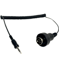 STEREO JACK 3.5MM TO 6-PIN DIN DUAL STREAM BLACK