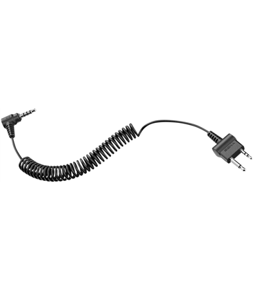 TUFFTALK 2-WAY RADIO CABLE STRAIGHT TYPE MIDLAND/ICOM TWIN-PIN CONNECTOR