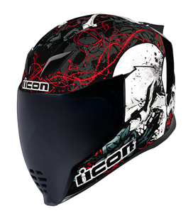 CASCO ICON AIRFLITE SKULL18 NEGRO