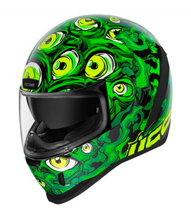 CASCO ICON AIRFORM ILLUMINAT VERDE