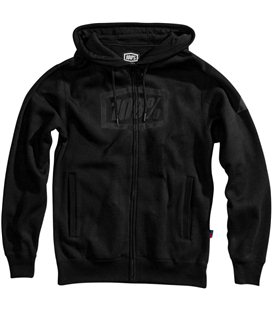 SUDADERA ZIP SYN NEGRO/NEGRO