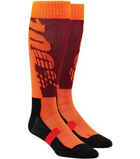 HI-SIDE MOTO CALCETINES BURGUNDY/NARANJA