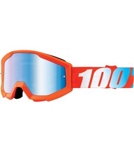 STRATA JR NARANJA GAFAS OFFROAD CON LENTES AZUL ESPEJO