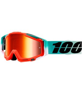 RACECRAFT CUBICA GAFAS OFFROAD CON LENTES ROJO ESPEJO