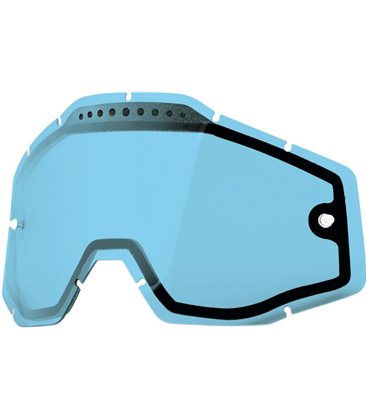 BLUE VENTED DUAL REPLACEMENT LENS FOR 100% GAFAS