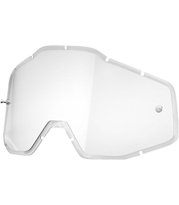 CLEAR ANTI-FOG INJECTED REPLACEMENT LENS FOR 100% GAFAS