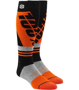 TORQUE MOTO CALCETINES NARANJA/NEGRO S/M