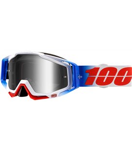 RACECRAFT FOURTH GAFAS OFFROAD CON LENTES PLATA ESPEJO