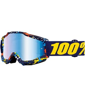 ACCURI POLLOCK GAFAS OFFROAD CON LENTES AZUL ESPEJO